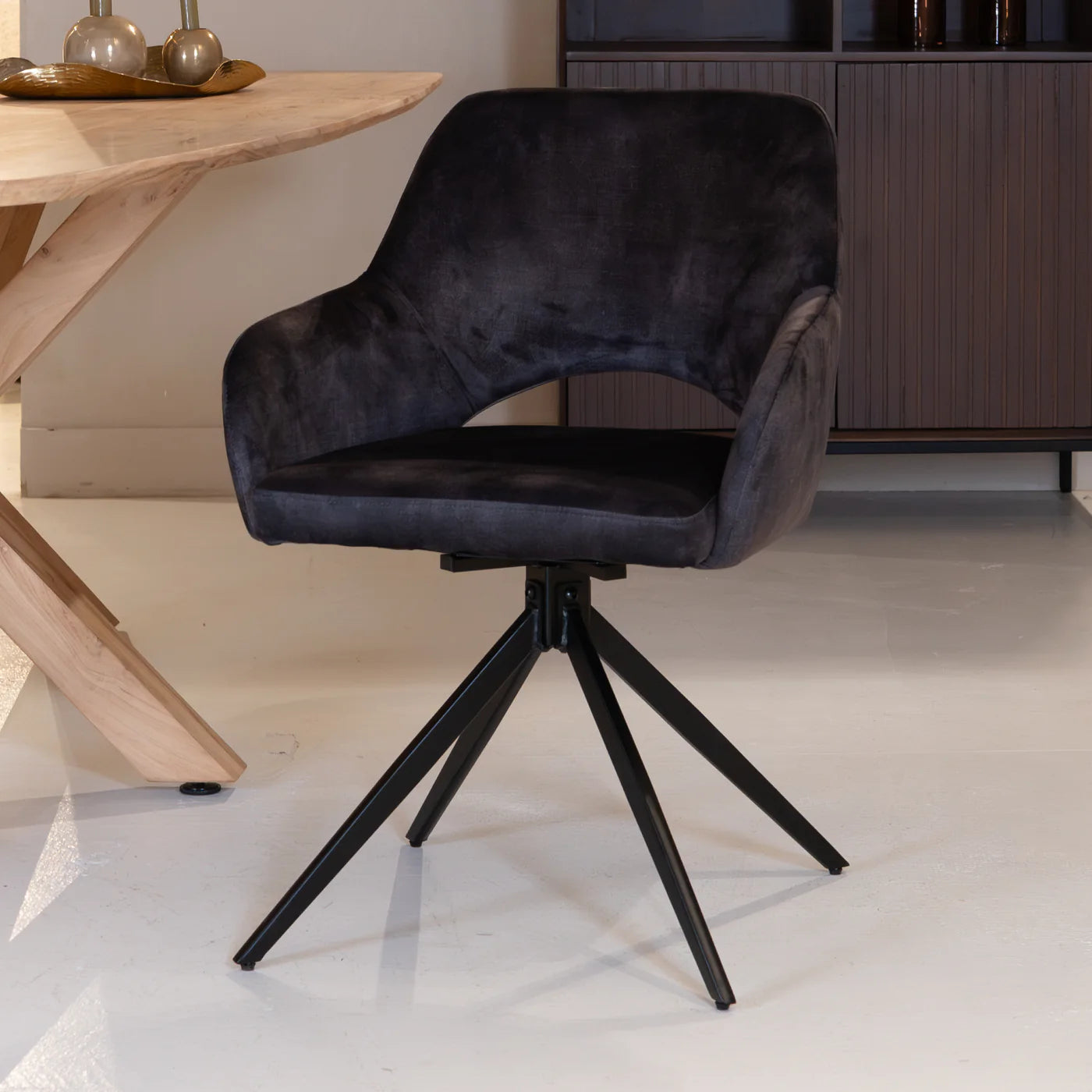 Chaise de salle à manger Evi | Tissu naturel 4 chaises pour seulement €33.99 – offre limitée!