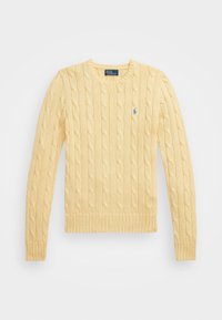 RL – Women's pullover with round neck in cable knit