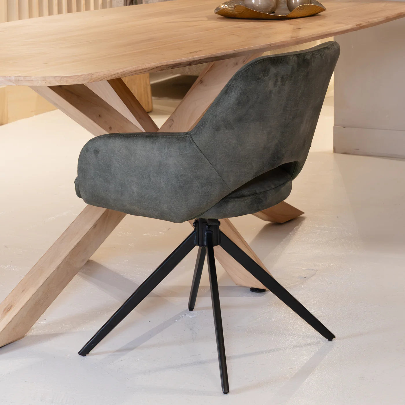Chaise de salle à manger Evi | Tissu naturel 4 chaises pour seulement €33.99 – offre limitée!