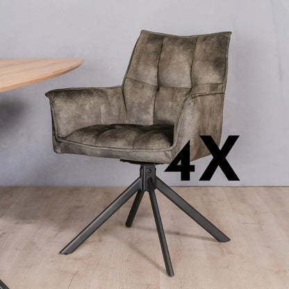 Eetkamerstoel "Dinant" - Confort élégant avec une touche moderne - 4 chaises pour seulement €33.99 - offre limitée! 