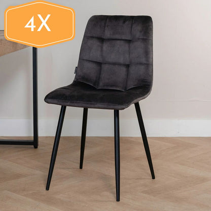 Chaise de salle à manger Tess - 4 chaises pour seulement €33.99 – offre limitée!