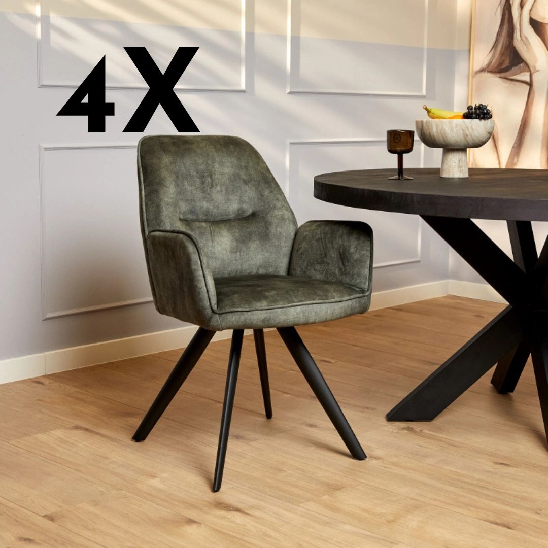 Casper – Spisestuestol – 4 stole for kun 260 kr – Begrænset tilbud!