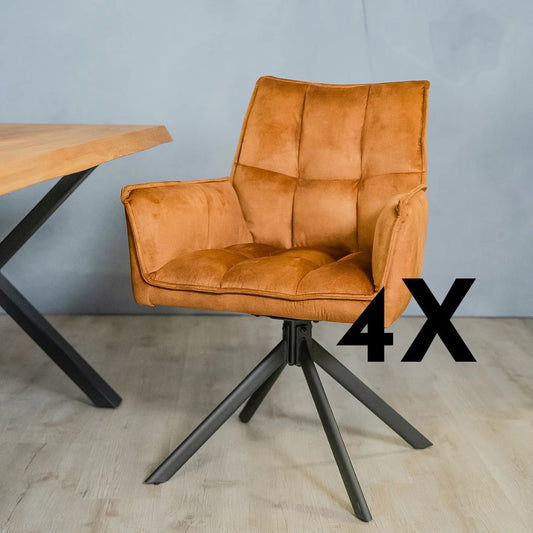 Eetkamerstoel "Dinant" - Confort élégant avec une touche moderne - 4 chaises pour seulement €33.99 - offre limitée! 