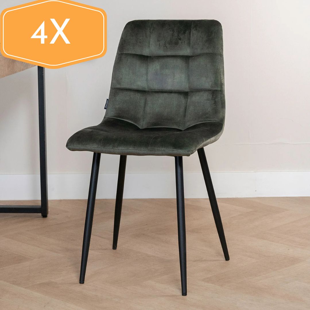 Chaise de salle à manger Tess - 4 chaises pour seulement €33.99 – offre limitée!
