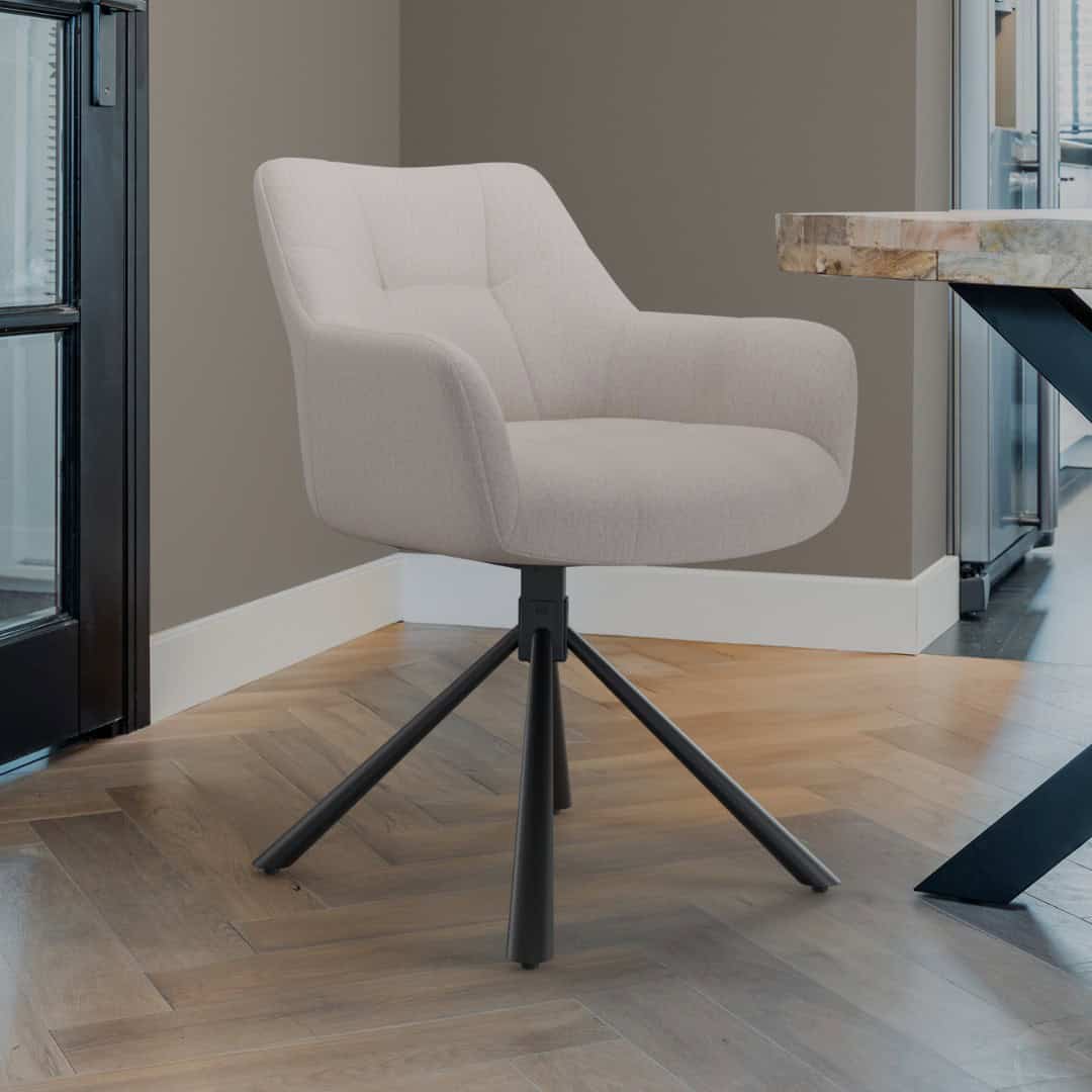 “Sophie” – Chaise de salle à manger pivotante - 4 chaises pour seulement €33.99 – offre limitée!