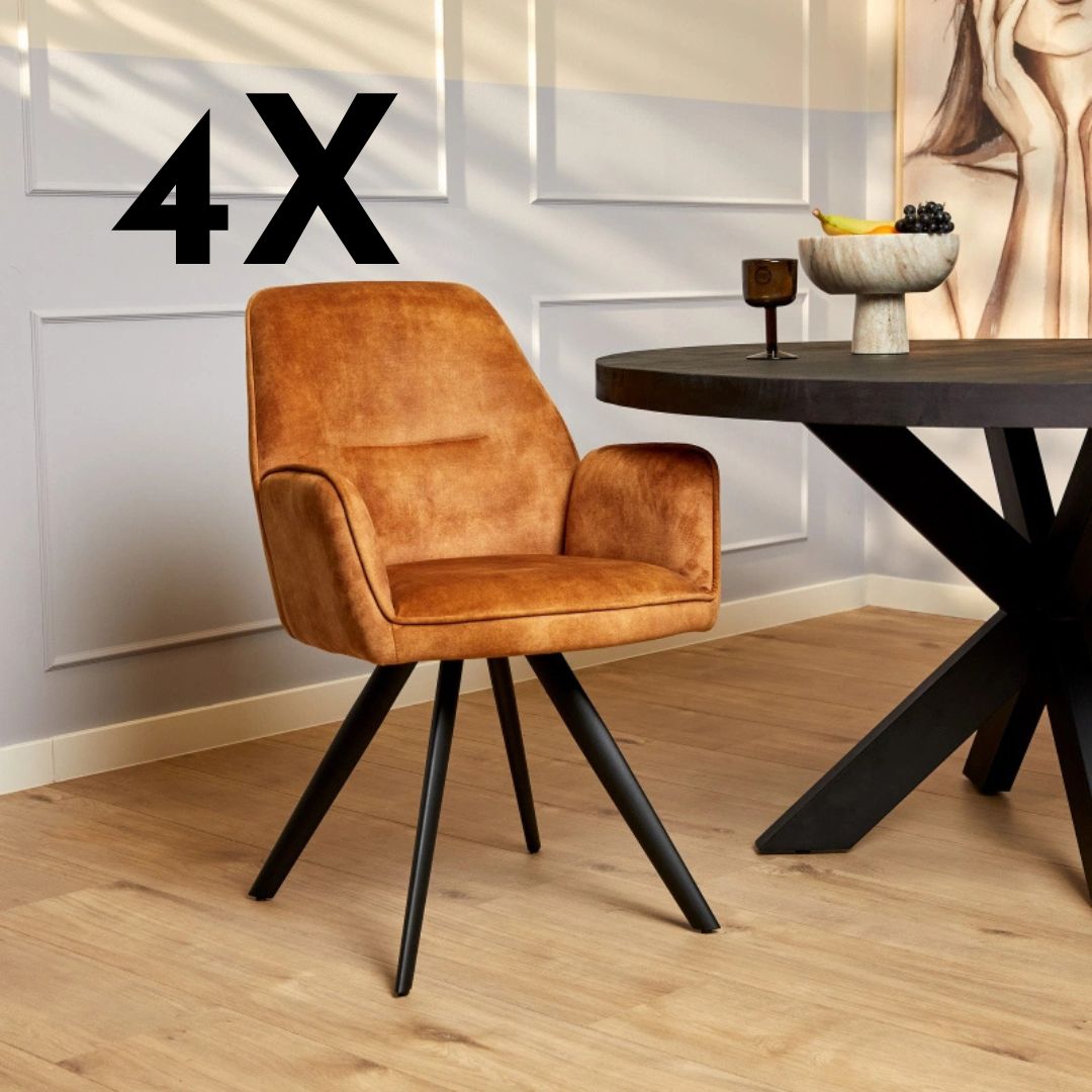 Casper – Spisestuestol – 4 stole for kun 260 kr – Begrænset tilbud!