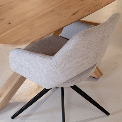 Chaise de salle à manger Evi | Tissu naturel 4 chaises pour seulement €33.99 – offre limitée!