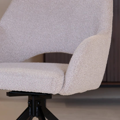 Chaise de salle à manger Evi | Tissu naturel 4 chaises pour seulement €33.99 – offre limitée!