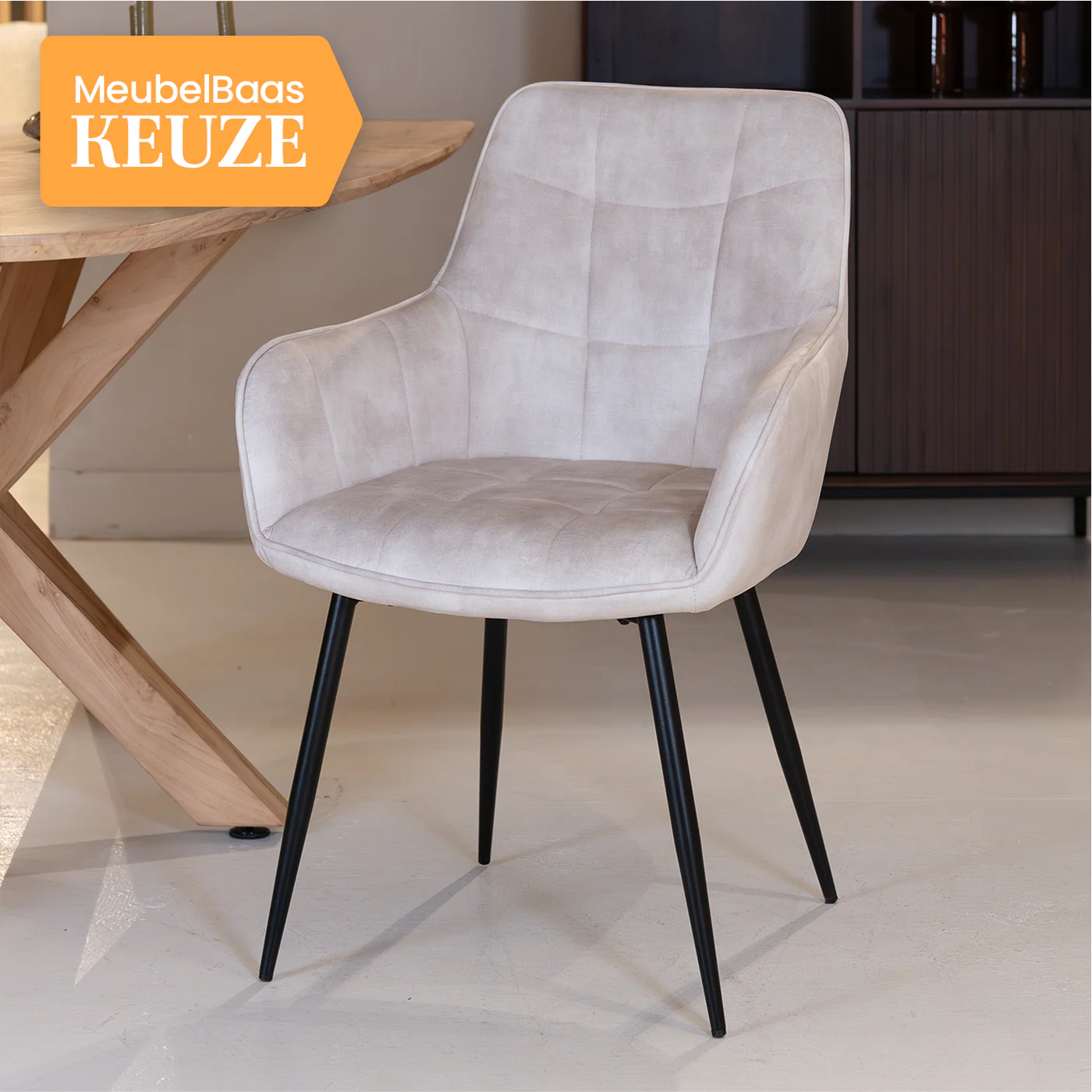Chaise de salle à manger Lynn | Micro Suéde 4 chaises pour seulement €33.99 – offre limitée!