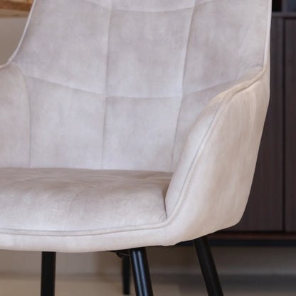 Chaise de salle à manger Lynn | Micro Suéde 4 chaises pour seulement €33.99 – offre limitée!