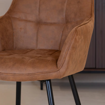 Chaise de salle à manger Lynn | Micro Suéde 4 chaises pour seulement €33.99 – offre limitée!
