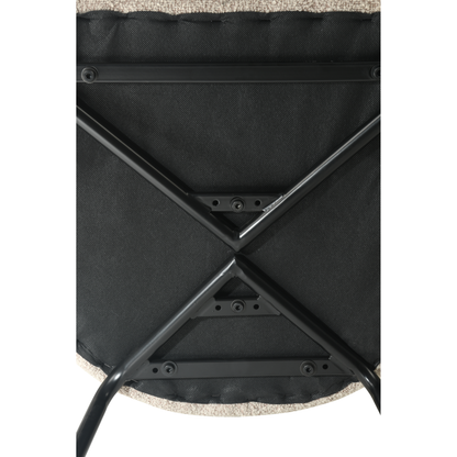 Chaise de salle à manger Aalborg Bouclé beige with black base - 4 chaises pour seulement €33.99 – offre limitée!