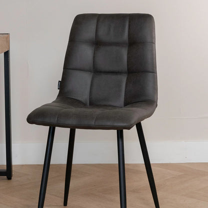 Chaise de salle à manger Tess | Micro-suède 4 chaises pour seulement €33.99 – offre limitée!