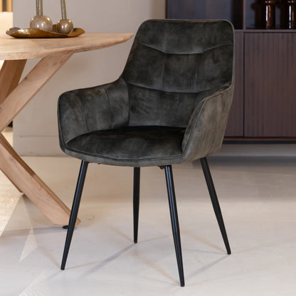 Chaise de salle à manger Lynn | Micro Suéde 4 chaises pour seulement €33.99 – offre limitée!
