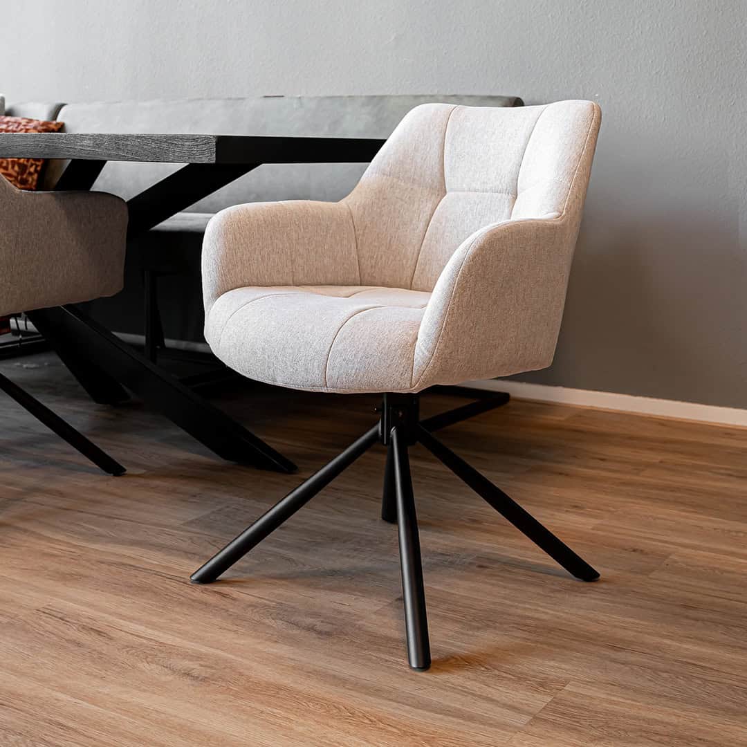 “Sophie” – Chaise de salle à manger pivotante - 4 chaises pour seulement €33.99 – offre limitée!