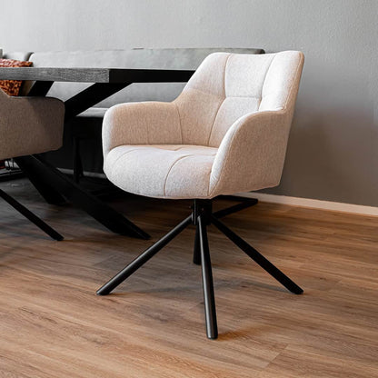 “Sophie” – Chaise de salle à manger pivotante - 4 chaises pour seulement €33.99 – offre limitée!